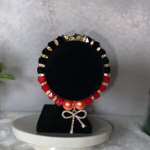 crystal bracelet with charm